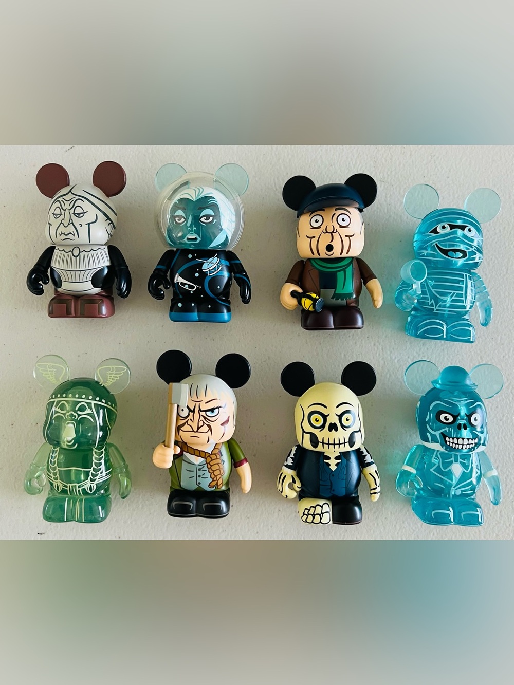 Disney Vinylmation 3" Haunted Mansion 8 Pc Lot Disneyland